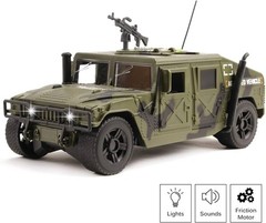 New U.S. Army Jungle Patrol Humvee Friction Light & Sound 1:16 Truck