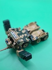 Vintage 1983 Bandai Machine Robo Gobots Tank Robo Loose Missing Front Tire