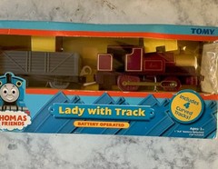 Thomas & Friends- Lady With Track – Battery Operated 2005 NEW w Box Damage- Rare