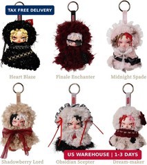 Card Pact Series Plush Blind Box – 4.7″ Random Character Plush Doll Keychain, Cu