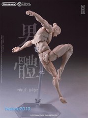 US Romankey X COWL 1:12 Flexible Man Jointed 6″ Male Action Figure Head Body