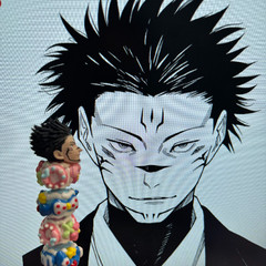 1/12 Custom Jujutsu Kaisen Sukuna (Megumi Body) Head Carving For 6″Romankey