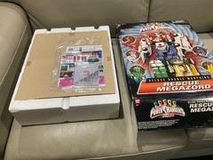 1997 Bandai Power Rangers Turbo Deluxe Double Morphing Rescue Megazord! In Box!