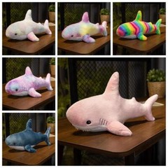 1pc.45/60cm Cute Colorful Shark Plush Toy Soft Stuffed Speelgoed Animal