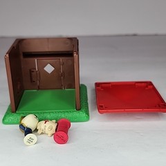 2001 Animal Crossing Let’s Make a Forest Post Office Figure Furniture Lot of 3
