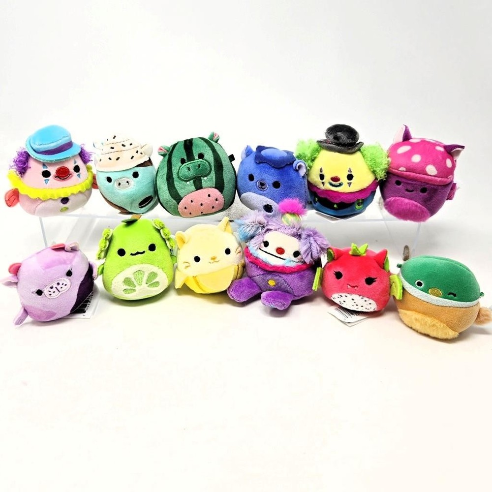 SQUISHMALLOWS Squad 2″ Plush Minis – Lot of 12 Different New Figures (Bin43)