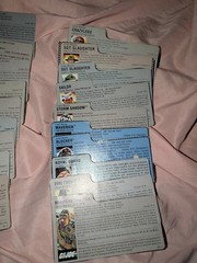 Vintage GI Joe ARAH Info Cards, Paperwork, Vehicle Blueprints.