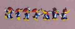 Woody Woodpecker DIY Mini Model Woody Figure Toy 7PCS/Set