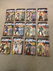 G.I. Joe Haslab 3 3/4 O-ring Figures Lot Of 12 MOC Reissues Walmart Transformers