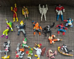 Vintage Marvel PVC figure 90s Applause Lot Spider Man Ghost Rider Venom She Hulk