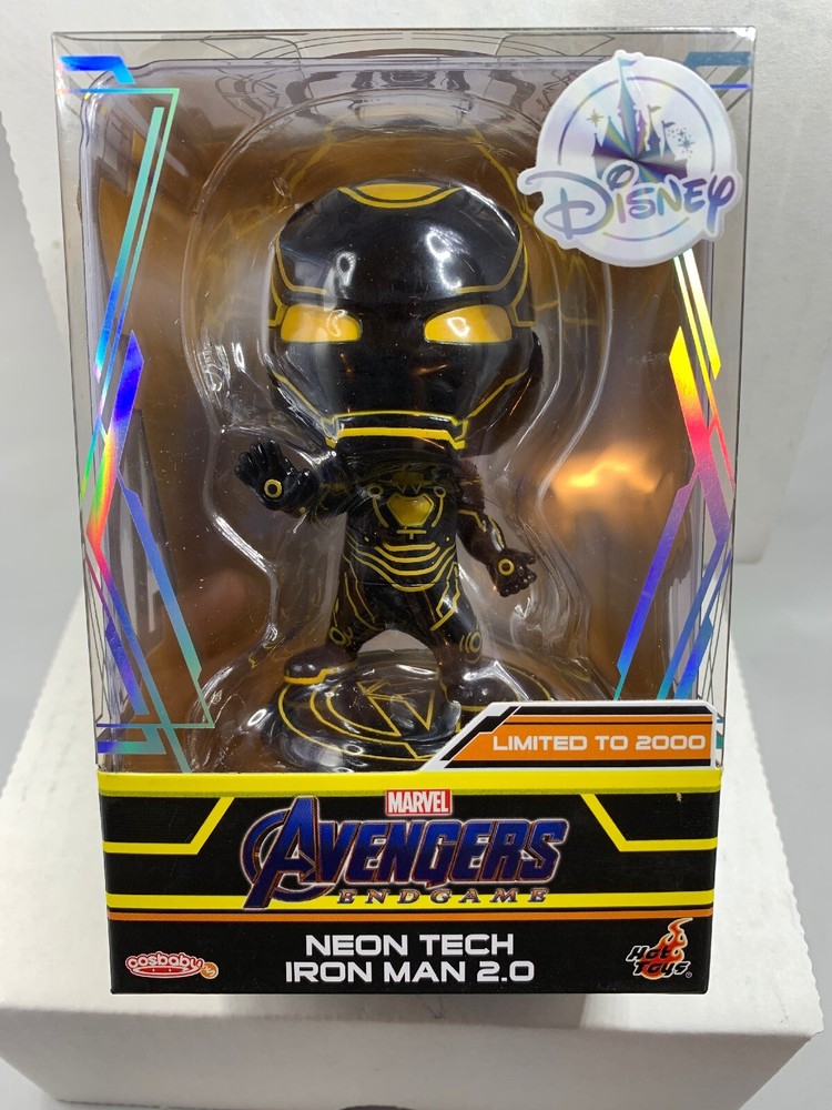 DISNEY D23 EXPO 2019 HOT TOYS NEON TECH IRON MAN 2.0 Cosbaby LE 2000