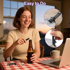 50X Bottle Opener Key Ring Portable Keyring Keychain Aluminum Beer Bar Tool Claw