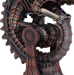 Nemesis Now Steampunk Mechanical Chameleon Lizard Bronze Figurine, 22.3cm, Bronz