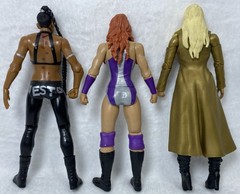 Lot of 3 WWE Becky Lynch, Bianca Belair, Maryse WWF Wrestling Action Figure