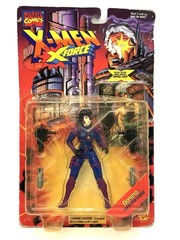 ToyBiz 1995 X-Men X-Force Domino Twin Weapon Arsenal Action Figure Carded 5”