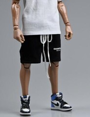 1/6 fashion Loose Crotch Sports Casual Shorts Black for 12″ figure Phicen ❶USA ❶