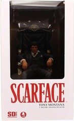 Movie Icons Scarface: Tony Montana Throne 7″ Figure – SD Toys Premium Figurine