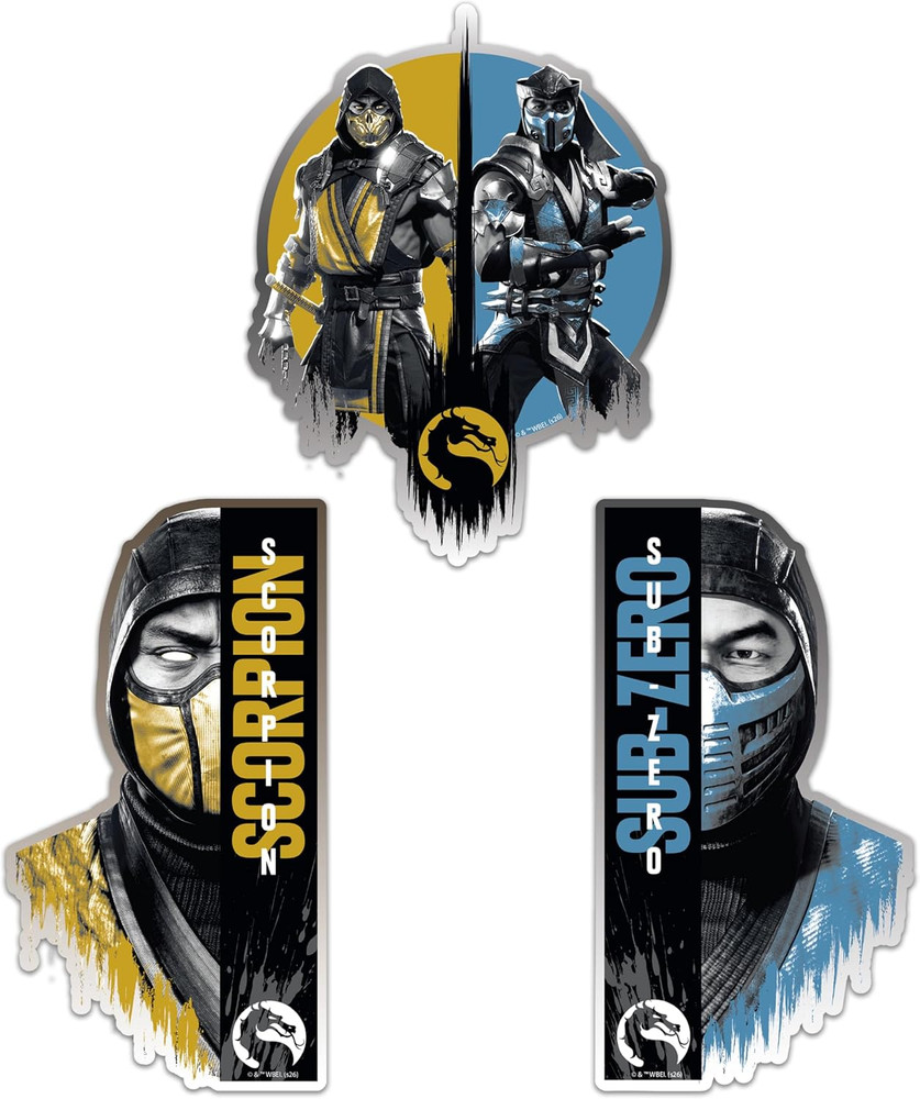 Officially Licensed Mortal Kombat Scorpion & Sub-Zero Dynamic Decals | Premium A