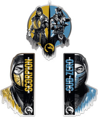 Officially Licensed Mortal Kombat Scorpion & Sub-Zero Dynamic Decals | Premium A