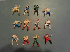 STREET FIGHTER GUMBALL MACHINE BOOTLEG MINI’S FIGURES SET OF 12 NEW PRICE
