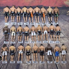 Huge Lot Jakks Pacific UFC Action Figures GSP Rampage BJ Penn Kimbo Hughes