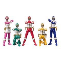 SHODO SUPER Gosei Sentai Dairanger Figure Set of 6 pieces BANDAI 3.9 in Limited