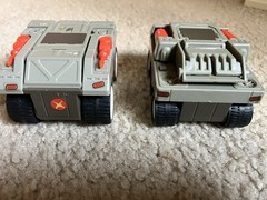 Vintage 1986 Coleco STARCOM Laser Rat And Rail Gunner Vehicles With 2 Figures