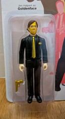 Super7 ReAction Figures The Office Threat Level Midnight Jim Halpert Goldenface