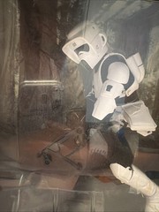 Hasbro Star Wars Power of The Force Speeder Bike & Trooper 12 in Action Figure