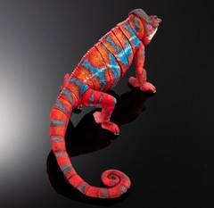 Living Creatures Encyclopedia Premium Panther Chameleon Ambilobe red Japan