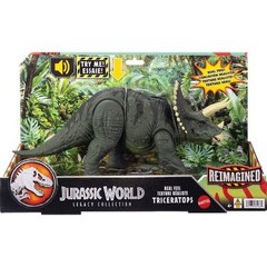 Jurassic World Reimagined Triceratops Dinosaur Figure – Real Feel Texture