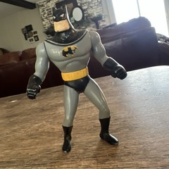 DC Comics Batman Action Figure 1993 4”Plastic Gray Black Yellow