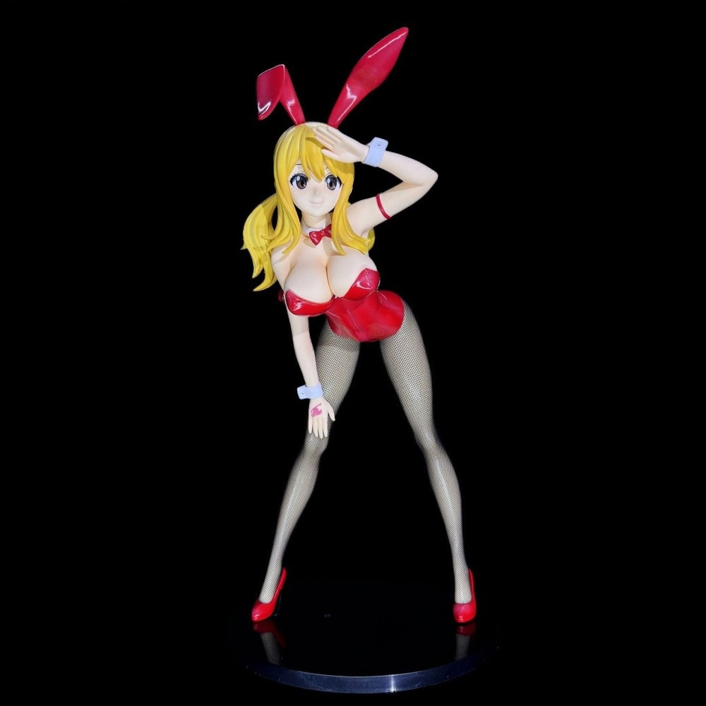Anime Fairy Tail Lucy Heartfilia Bunny Girl Figure Model 38cm Collect Toy Gifts