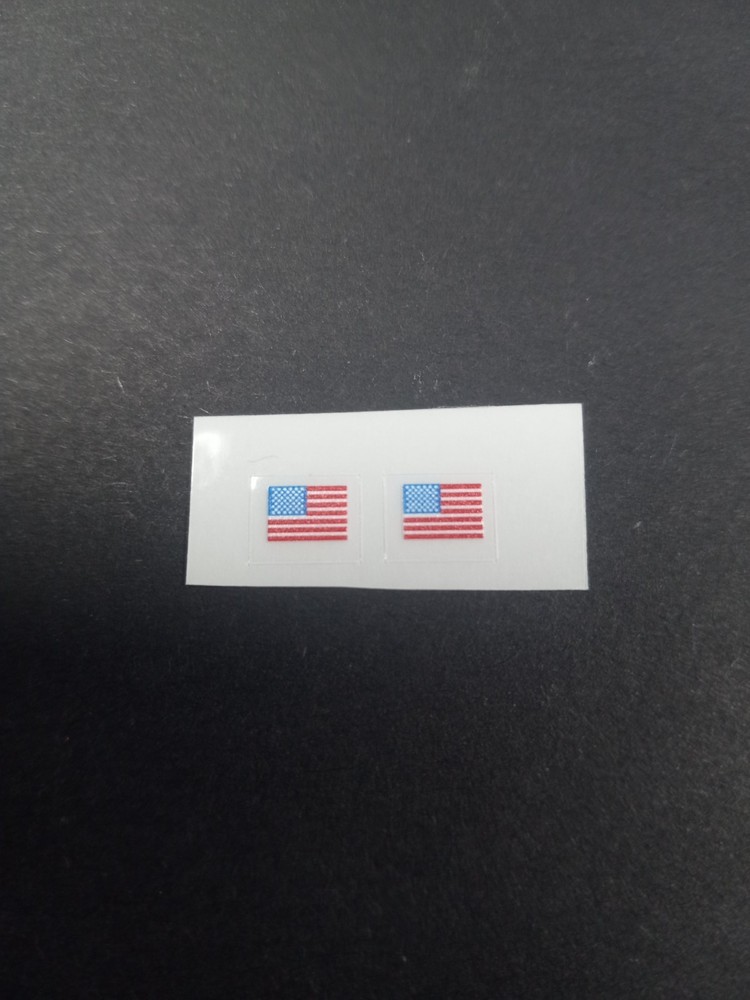 Gi Joe Duke Mail Away Flag Stickers, New! Shoulder Stickers, Peel & Stick!
