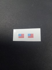Gi Joe Duke Mail Away Flag Stickers, New! Shoulder Stickers, Peel & Stick!