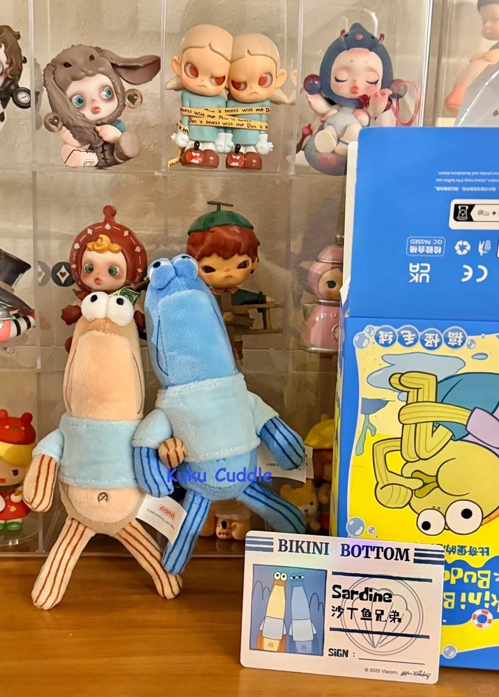 Sardine-Authentic Bikini Bottom Buddies Series Confirmed Plush Pendant Hidden