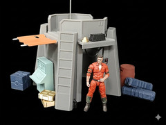 1:18 scale OUTPOST CHECKPOINT FORT SCI FI PLAYSET for 3.75″ STAR WARS FIGURE