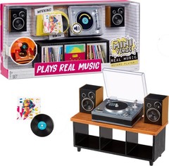 MGA’s Miniverse Real Music Record Player Mini Collectibles Mini Playable Record