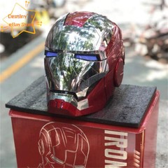 Cosplay AUTOKING Iron Man MK5 1:1 Wearable Voice-control Mask Helmet Halloween