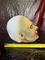 ZOMBIE MALE 3D PRINT HEAD SCULPT 1:1 RATIO LIFE SIZE