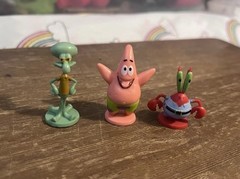SpongeBob SquarePants Mini Figure Set Squidward Patrick Star Mr. Krabs