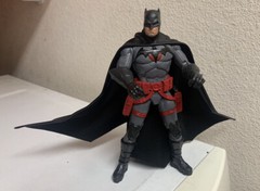 Custom Batman Thomas Wayne Leather Wired Cape 1/12 DC Multiverse NOT FIGURE