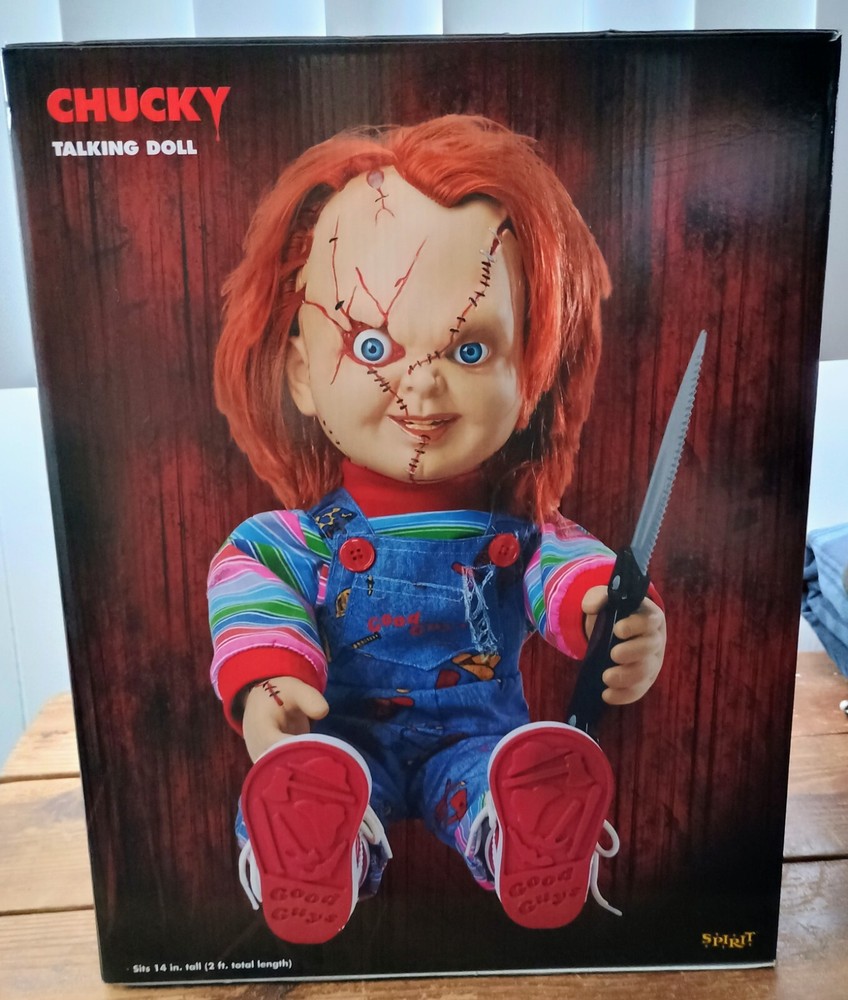 24” ANIMATRONIC ROBOT CHUCKY TALKS Doll Good Guys CHILDS PLAY New in Box