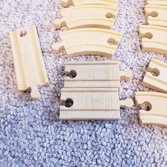 RESIN Plastic Track Thomas Train Compatible Wooden 14 piece Lot Heavy Duty