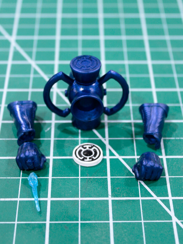 Custom Blue Lantern Corps kit for 1:10 Scale Figure Lantern gauntlet Mcfarlane