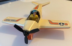 Vintage 1974 Fisher Price Adventure People Daredevil Sport Plane Pilot #306 Toy!