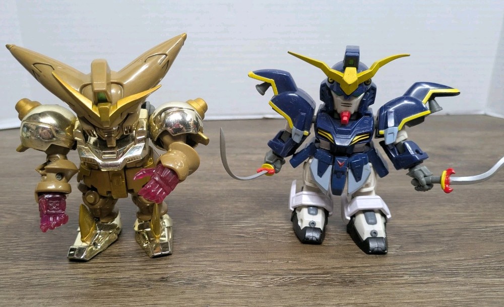 2003 Bandai Superior Defender Gold Master & Deathscythe Gundam 4.5″ Figures Toys
