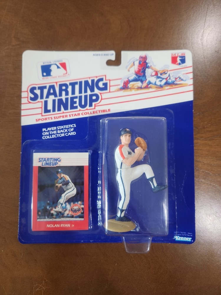 Rare Near 💎 Mint 1988 Kenner Starting Lineup Nolan Ryan Houston Astros w/ Card