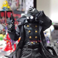 1/12 Spider-Man Noir Black Wired Trench Coat For 6″ ML Action Figure Body New