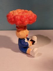 Garbage Pail Kids ADAM BOMB Fan Made All Hand Painted Stands 3 Inches Tall.